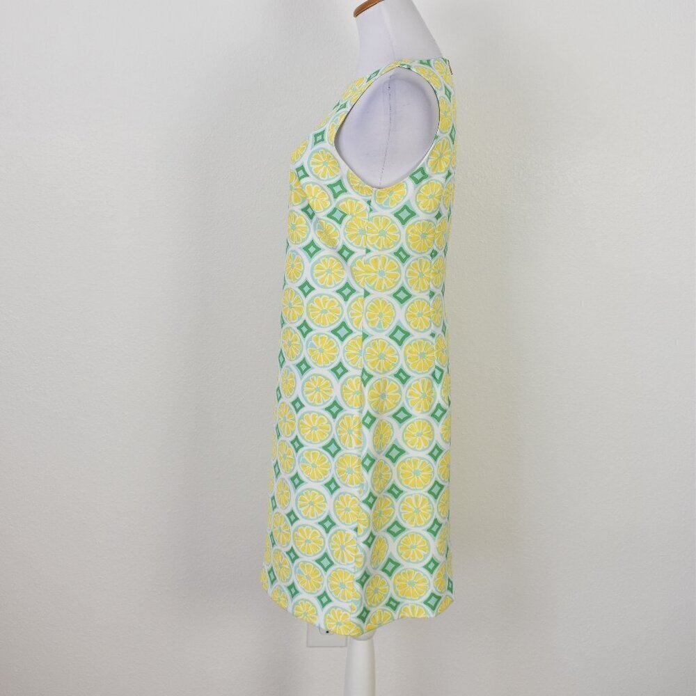STS Sail To Sable Lemon Print Shift Dress - S - Picture 5 of 9